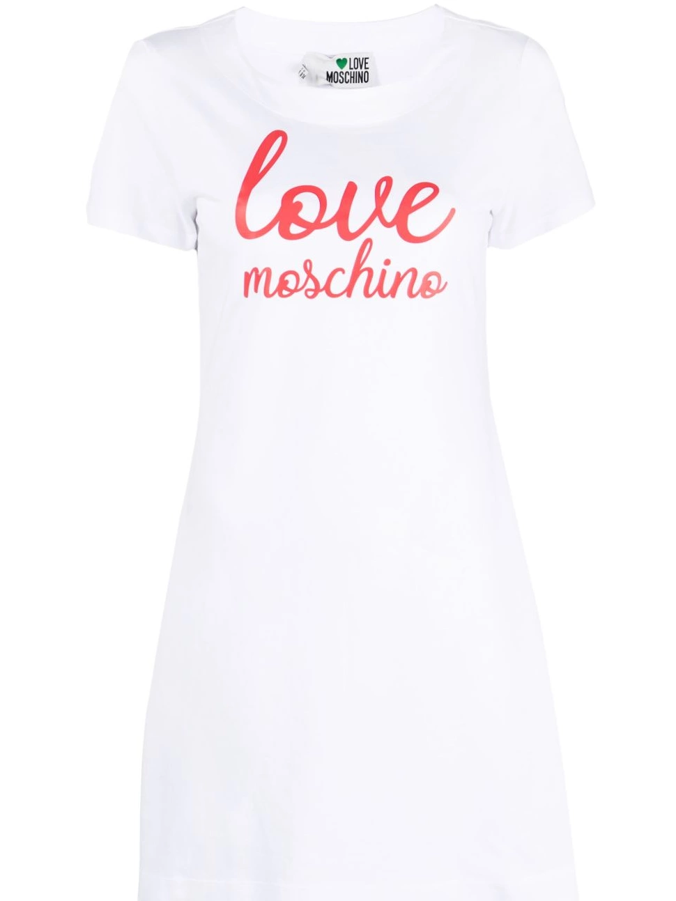 Women dress T-shirt Love cotton Moschino logo-print 0422